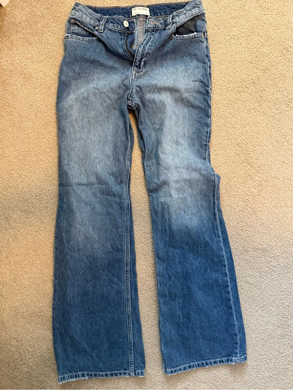 Free People Blue Flare Jeans